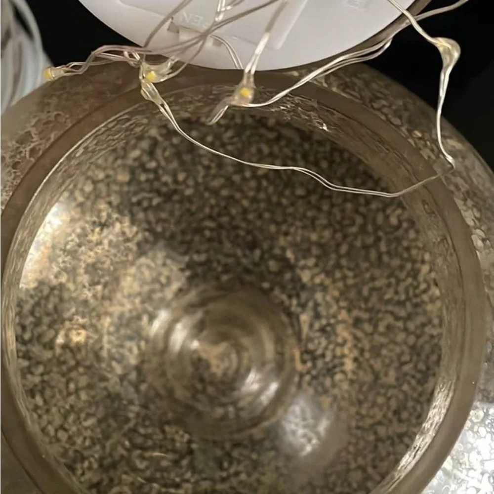 Apothecary Speckled Glass Jar with optional spring light